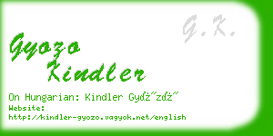 gyozo kindler business card